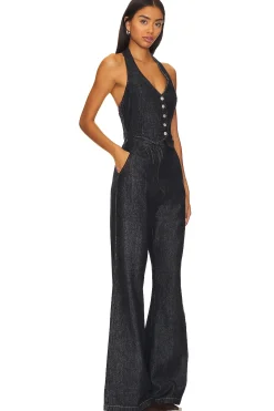 Women Amanda Uprichard Jumpsuits>X Revolve Isadore Denim Jumpsuit