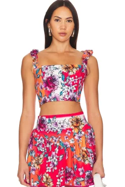 Women Agua Bendita Matching Sets>X Revolve Leah Crop Top