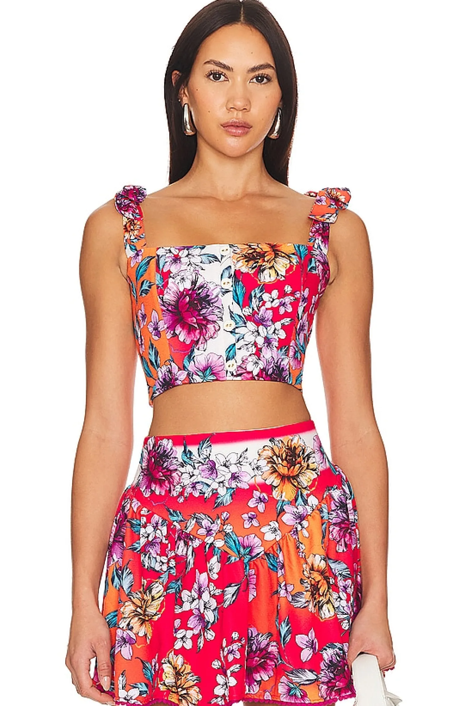 Women Agua Bendita Matching Sets>X Revolve Leah Crop Top