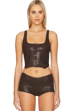 Women Frankies Bikinis Jackets & Coats>x REVOLVE Mirage Leather Vest