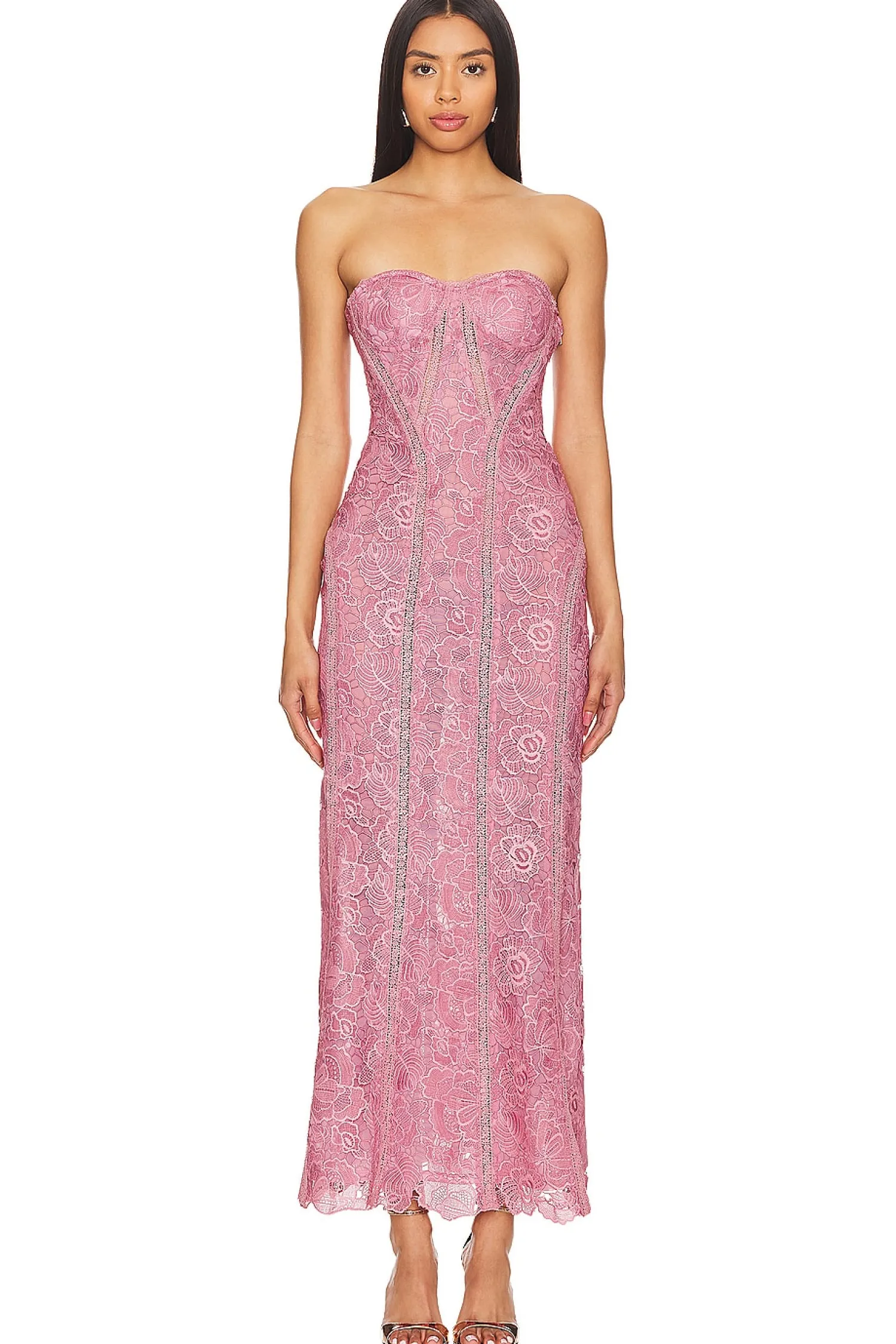 Women ROCOCO SAND Dresses>X Revolve Paris Lace Midi Dress
