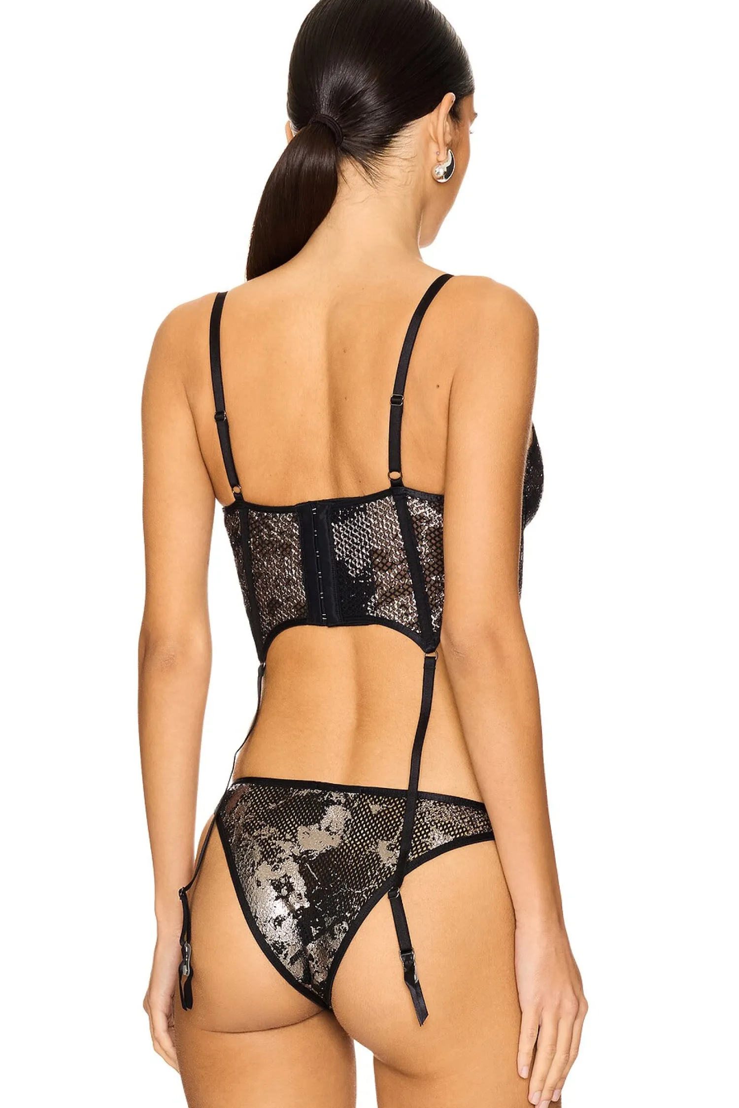 Women Diesel Lingerie & Sleepwear>X Savage Fishnet Bustier