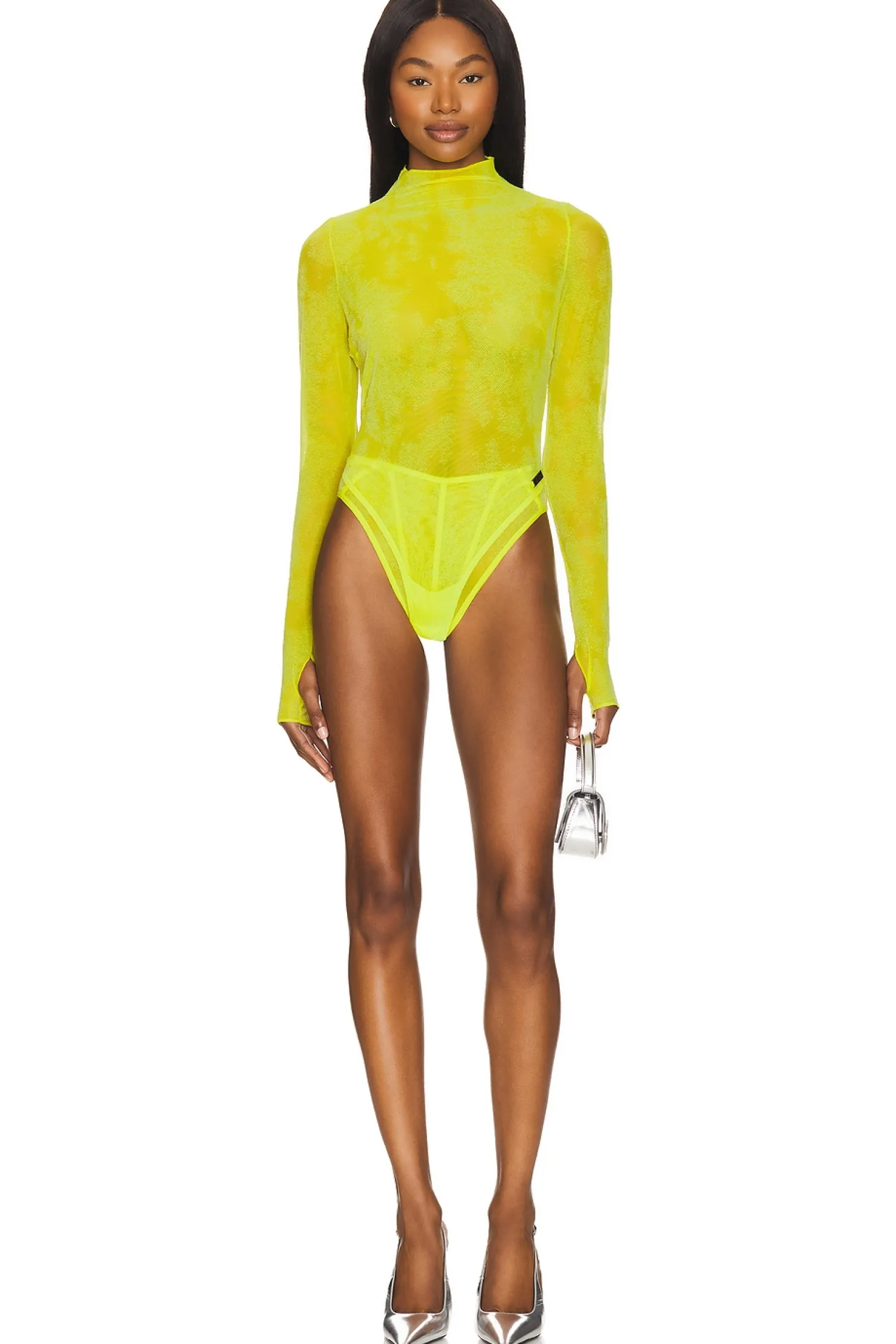 Women Diesel Lingerie & Sleepwear>X Savage Mesh High Waist Brief