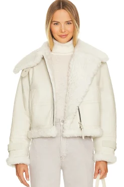 Women AGOLDE Jackets & Coats>x Shoreditch Ski Club Lola Shearling Jacket