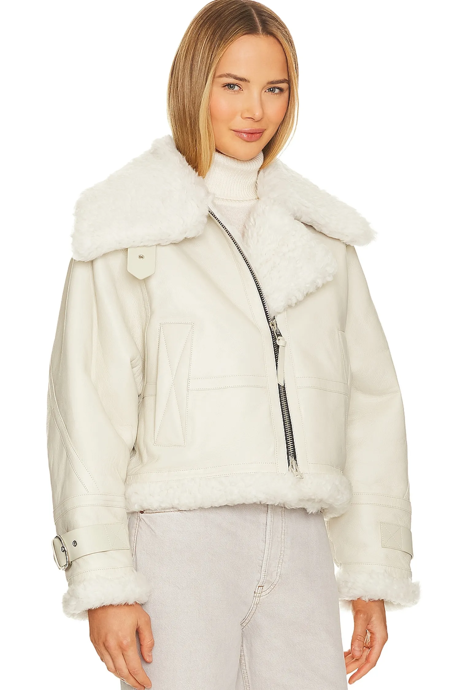 Women AGOLDE Jackets & Coats>x Shoreditch Ski Club Lola Shearling Jacket