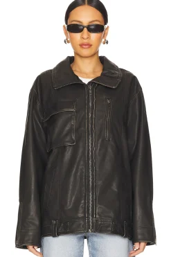 Women Free People Jackets & Coats>x We The Free Buckle Up Faux Leather Jacket