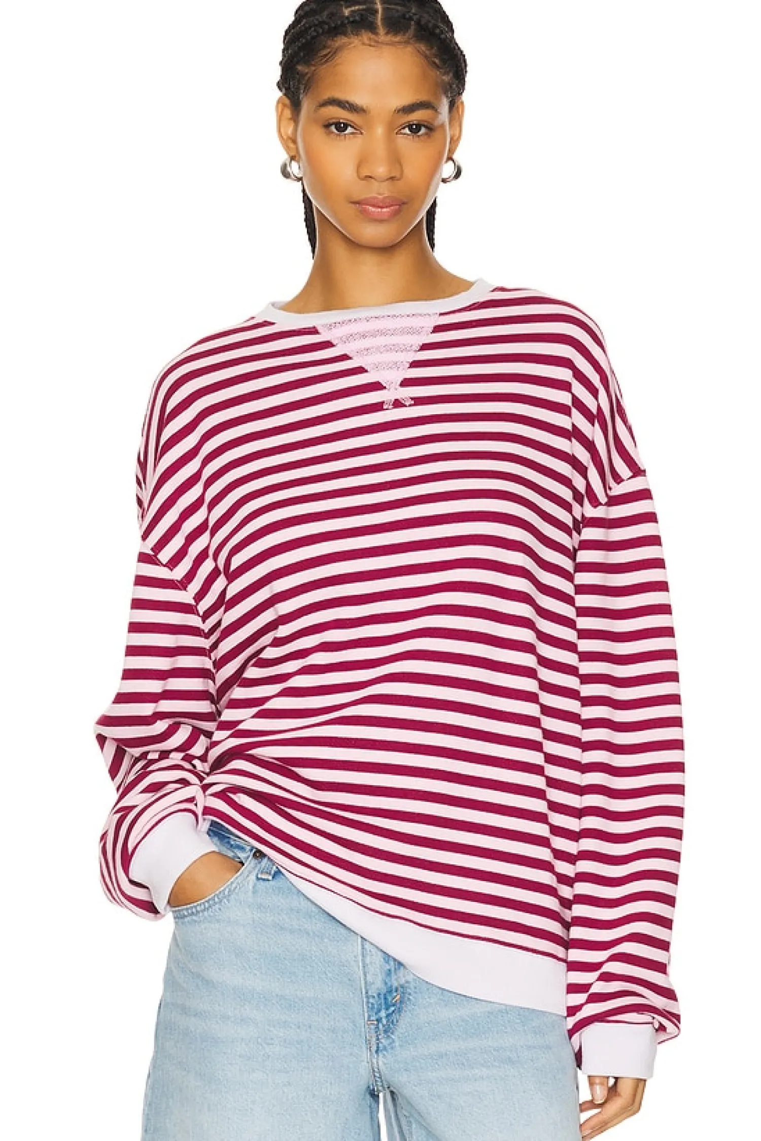 Women Free People Loungewear>x We The Free Classic Striped Crew