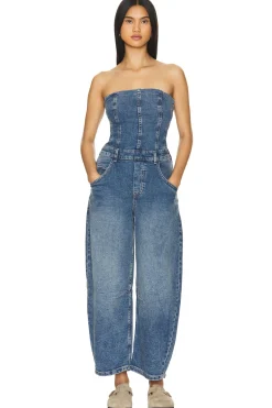 Women Free People Jumpsuits>x We The Free Je Suis Pret Barrel Jumpsuit