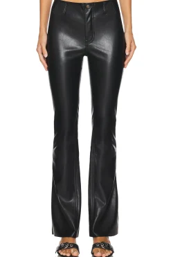 Women Free People Pants>x We The Free Level Up Faux Leather Slit Bootcut