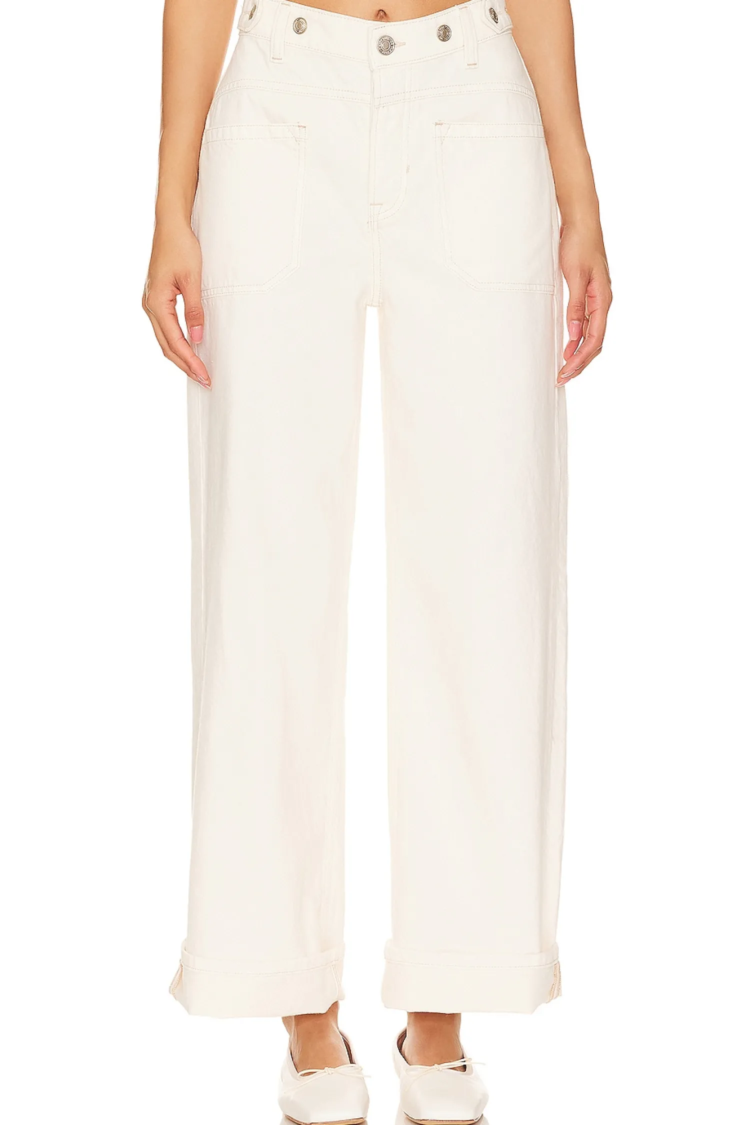 Women Free People Pants>x We The Free Palmer Cuffed Wide Leg In