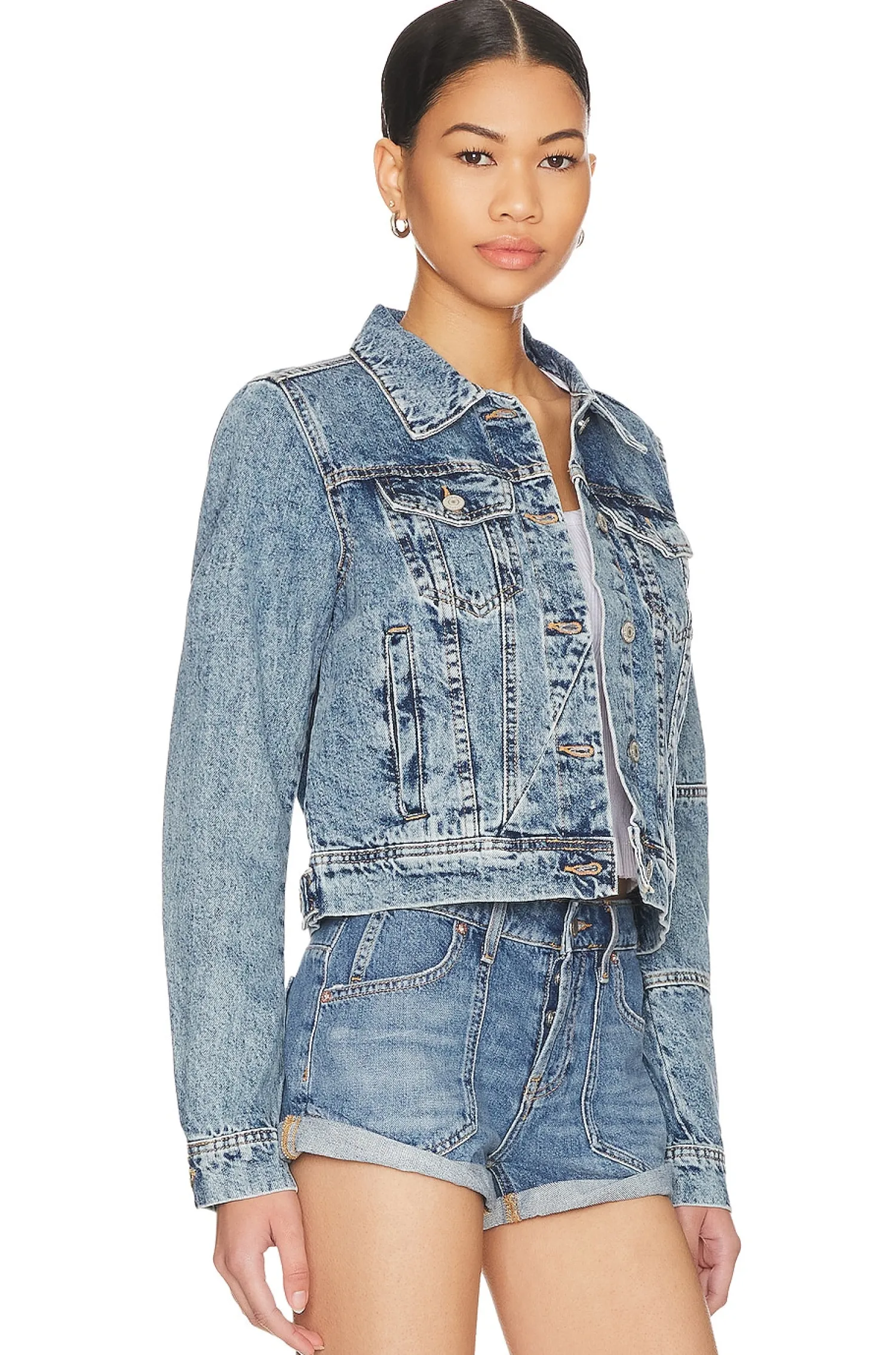 Women Free People Jackets & Coats>x We The Free Rumors Denim Jacket
