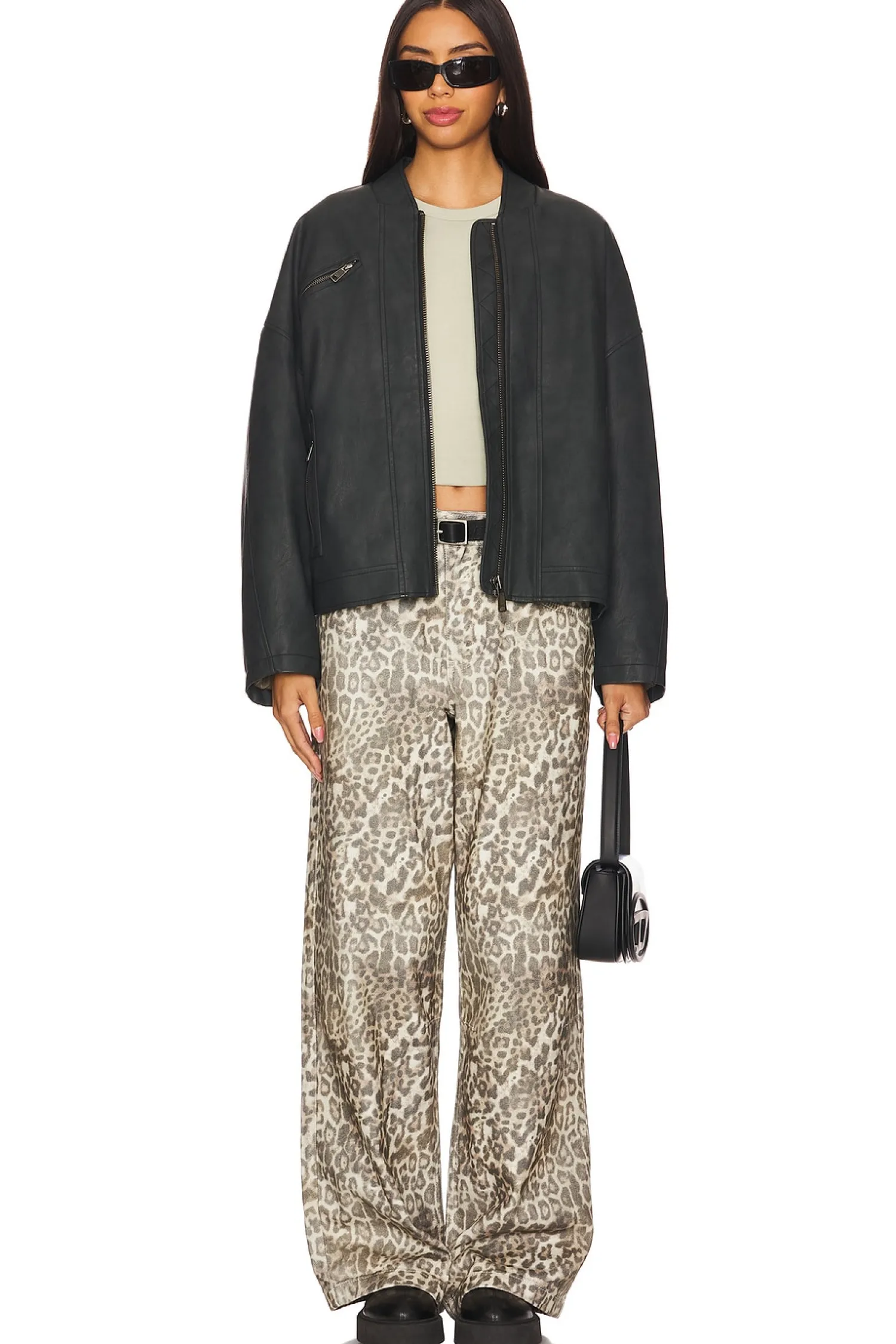 Women Free People Jackets & Coats>x We The Free Vinny Faux Leather Bomber