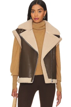 Women HEARTLOOM Jackets & Coats>Xander Faux Leather Vest