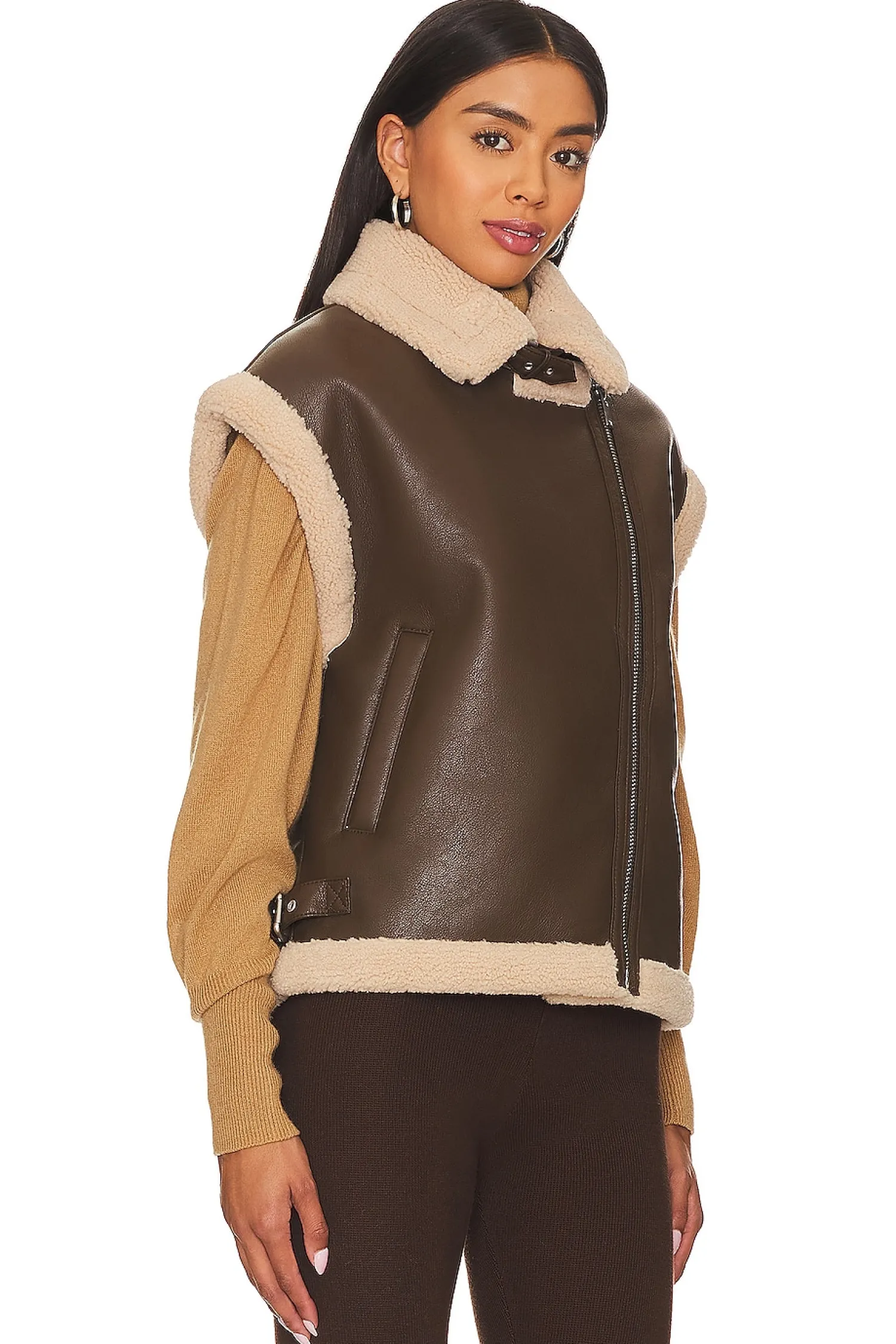 Women HEARTLOOM Jackets & Coats>Xander Faux Leather Vest
