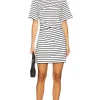 Women SIMKHAI Dresses>Zeus Short Sleeve Draped T-shirt Dress