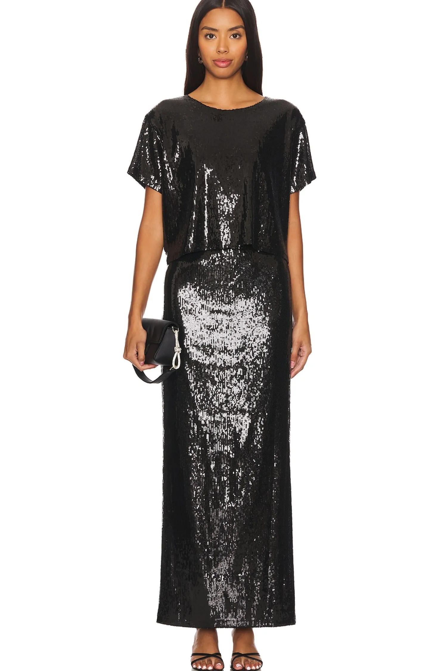Women LNA Matching Sets>Zosia Sequin T Shirt